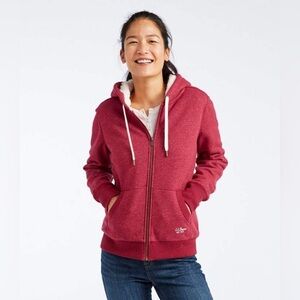 L.L. Bean 1912 Sweatshirt Sherpa-Lined Hoodie Women's  |  Size:  XS (Petite)